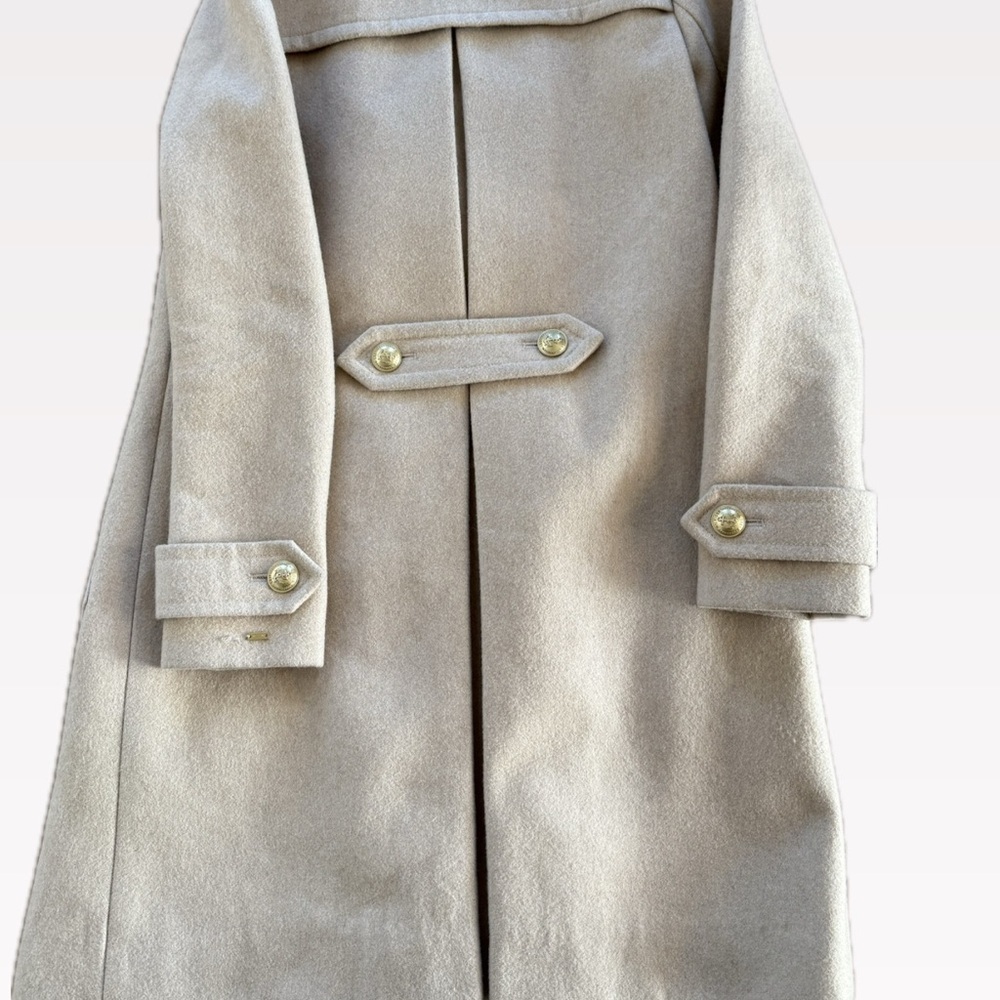 Tommy Hilfiger - Elegant trench coat Cream Double-Breasted Women's Coat - Picture 3 of 5